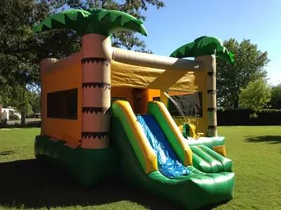4 in 1 Tropical Combo Bounce House in Phoenix