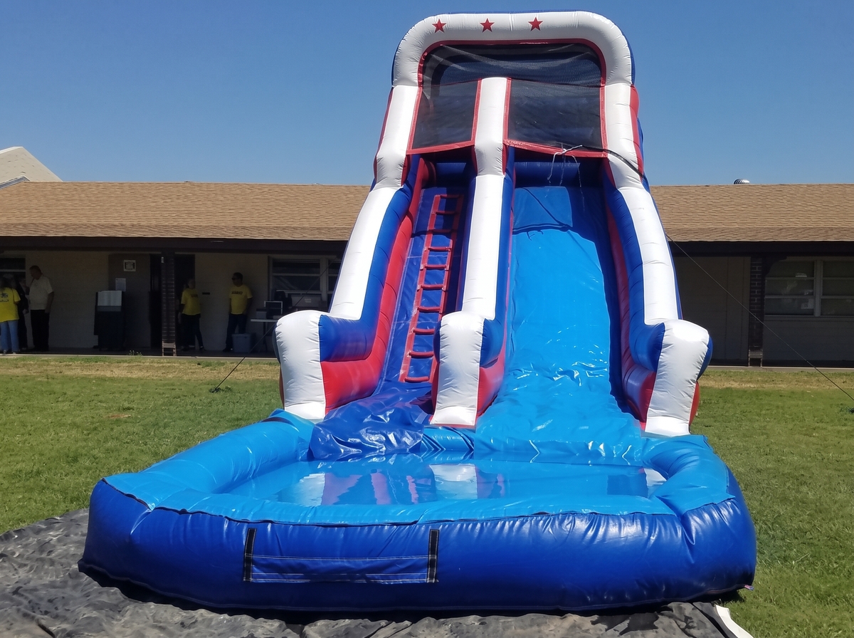 20ft Patriot Water Slide (Single Lane, with or without Slip n Slide) in Buckeye