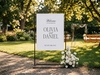 Welcome Sign Frame (Black Metal)