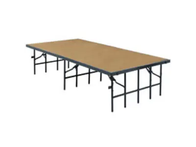 Staging 3' x 8' sections in Plainfield