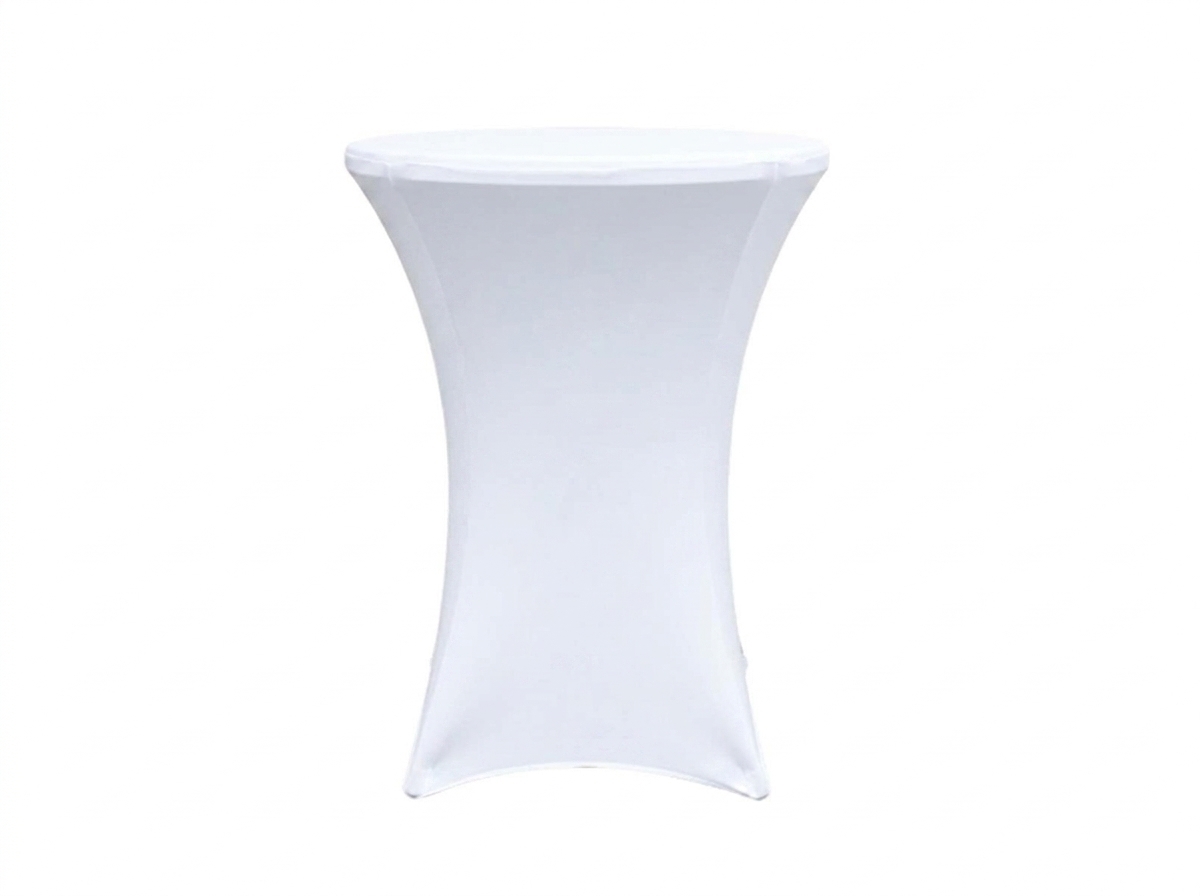 Cocktail Table Tablecloth - White in Alexandria