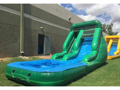 15ft Green Marble Water Slide