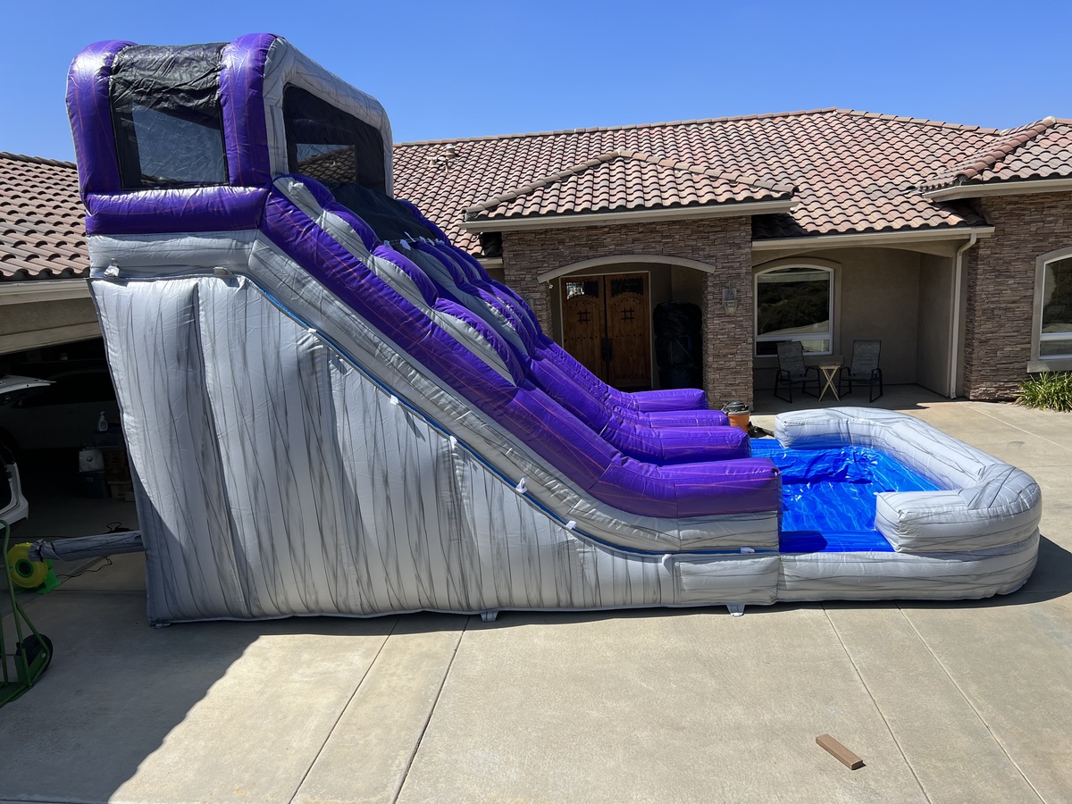 Dual Lane Straight Water Slide in La Mesa