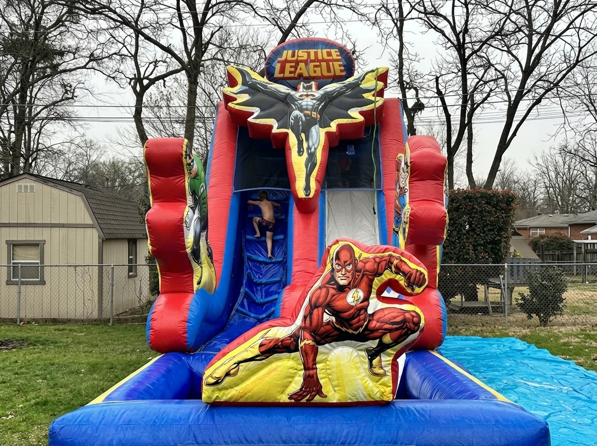 Justice League Slide (Wet or Dry)