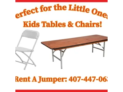 Kids’ Folding Chairs in winter garden
