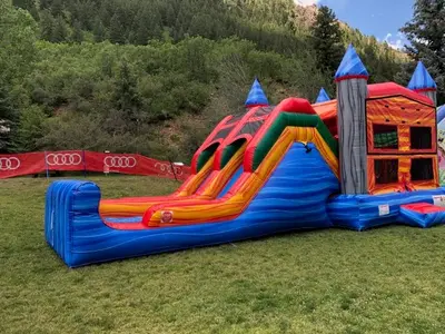 Wet/Dry Dual Slide Combo Bounce in New Castle