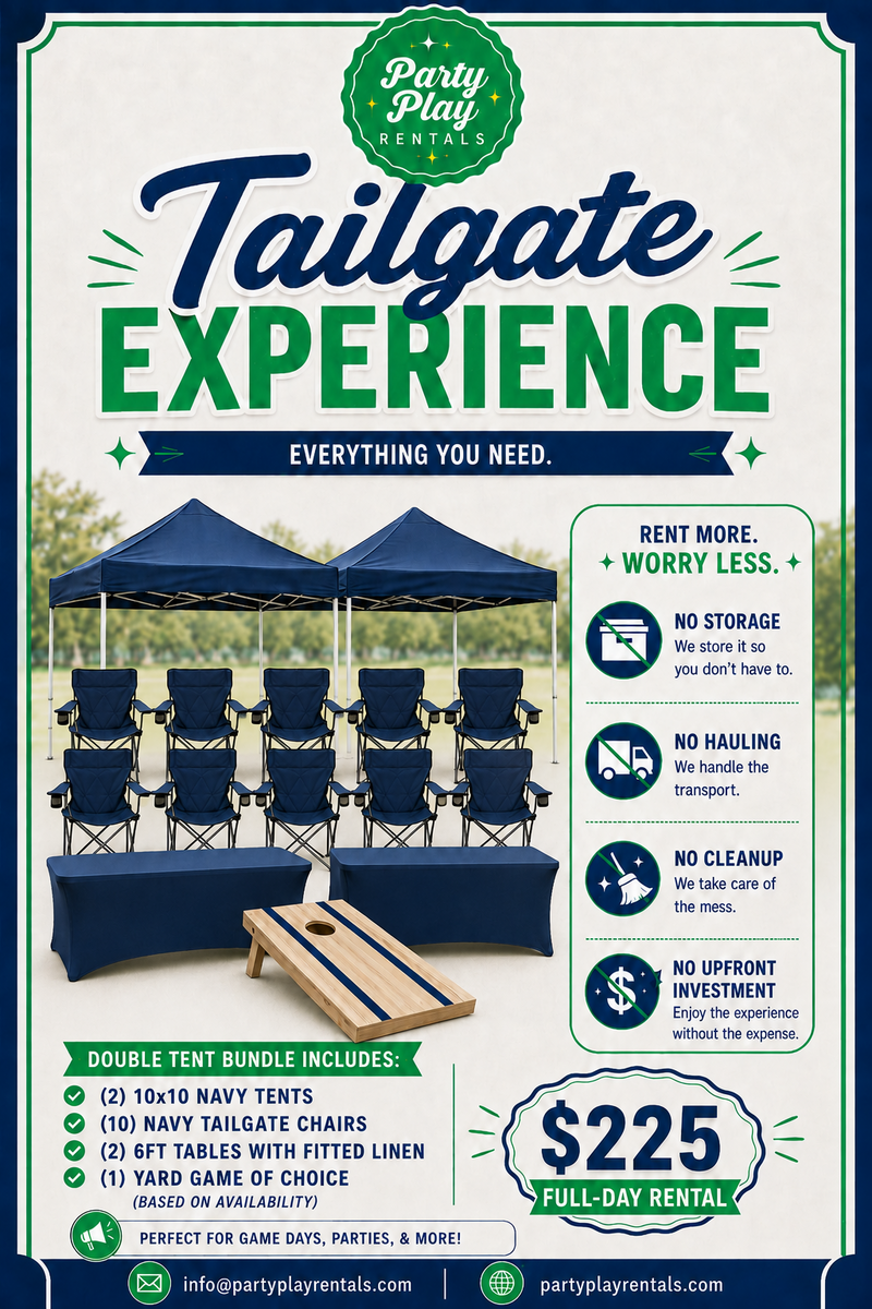 Game Day Tailgate Experience: Double Tent Bundle in Wetumpka