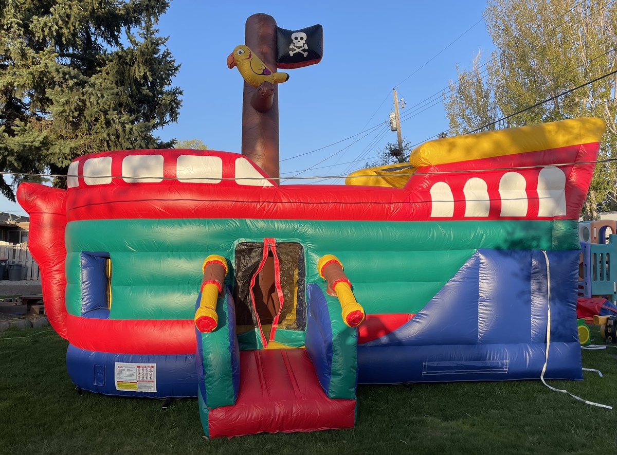 Pirate Bounce and Slide DRY UNIT Slide Inside Max Weight 185 Per Rider in Eden
