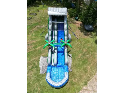 22′ Blue Tsunami Waterslide #216B in lake nona