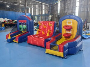 3-in-1 Kids Game (Basketball, Ring Toss, Baseball)