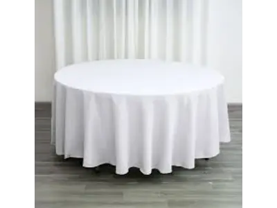 White Table Cloths 60 Inch Round Table