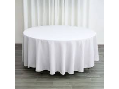 White Table Cloths 60 Inch Round Table