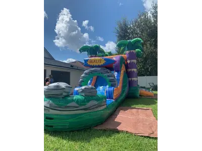 15' Maui, Bounce House, Slide &  Pool #268W in college park