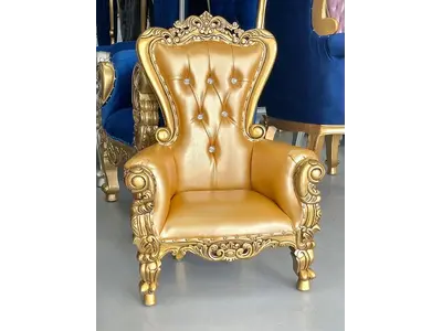 36" KID THRONE GOLD/GOLD
