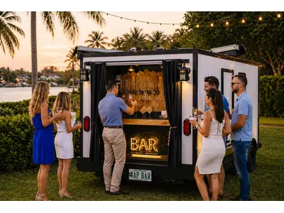 "The Pour House" Glamping 4 Tap Mobile Bar Experience in Port Saint Lucie