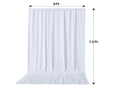 12ft White Drape in Troy