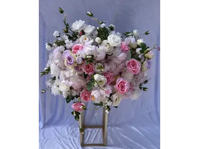 Pink, White and Greenery Flower Balls