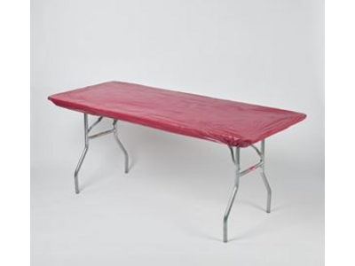 Maroon Elastic Table Cover
