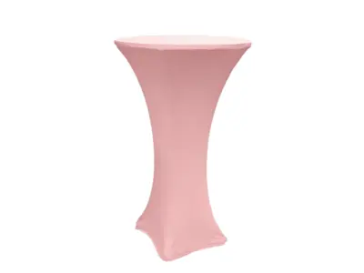 Spandex Cocktail Table Cover 30" Round - Blush/Rose Gold