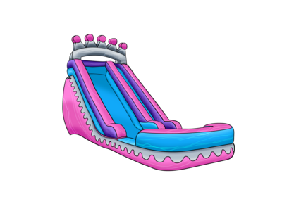 16ft Princess water slide