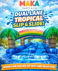 Tropical Dual Lane Slip n Slide 