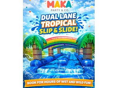 Tropical Dual Lane Slip n Slide