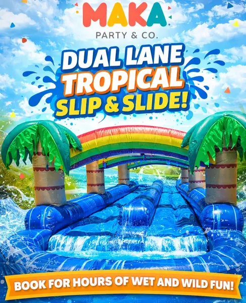 Tropical Dual Lane Slip n Slide 