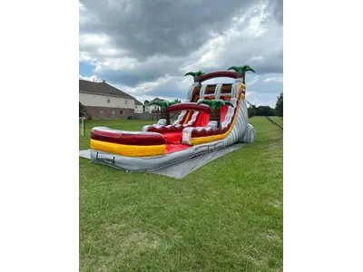 PALMS 18FT DUAL LANE WATERSLIDE WITH POOL