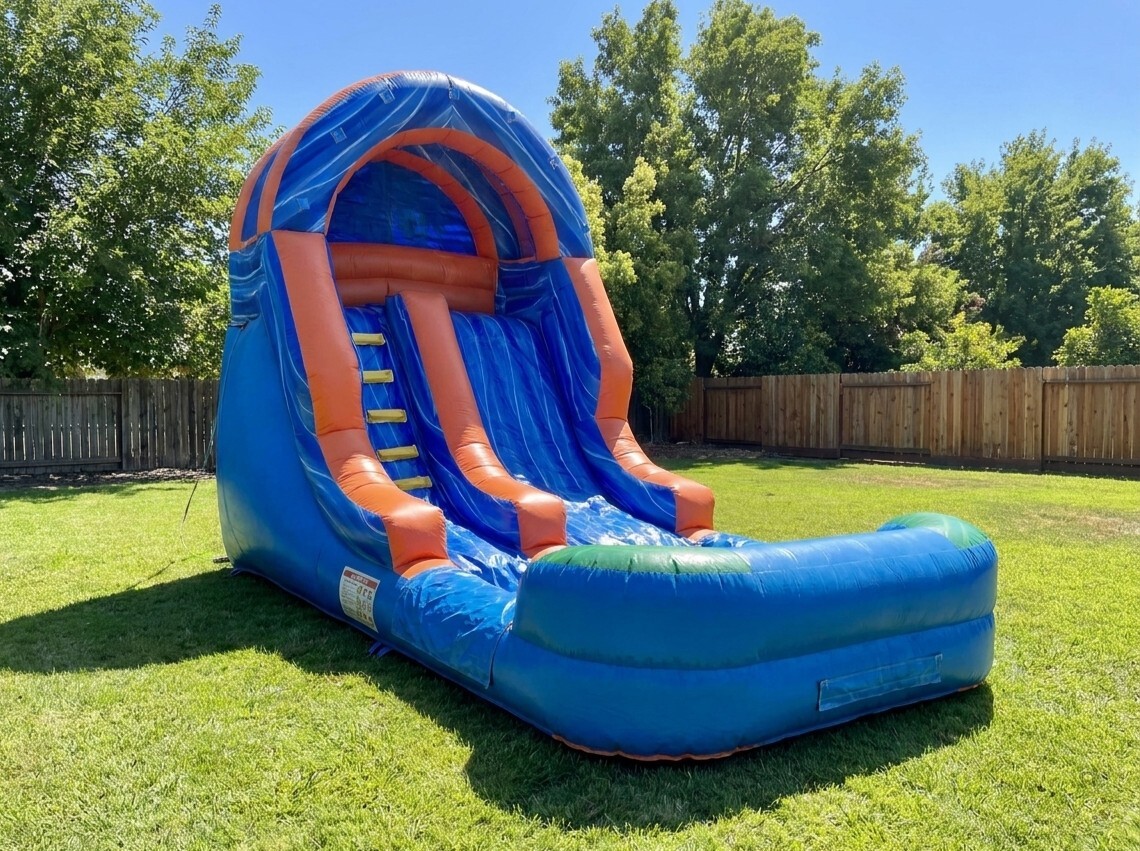 Orange & Blue Water Slide