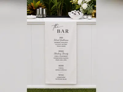 Elevated Cloth Menu (Per Menu) in Boynton Beach