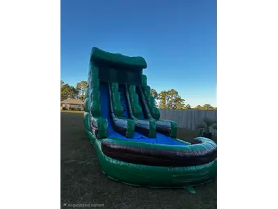Jungle Fun Double Lane Water Slide 20ft H by 30ft L in Ocean Isle Beach