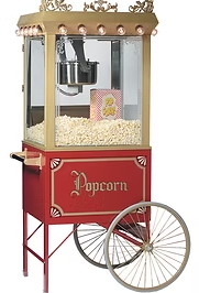 Popcorn Cart  and machine(30 Servings) in Baskingridge