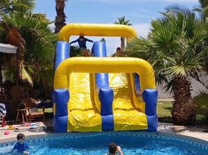 Double Lane Water Slide (In-Ground Pool)
