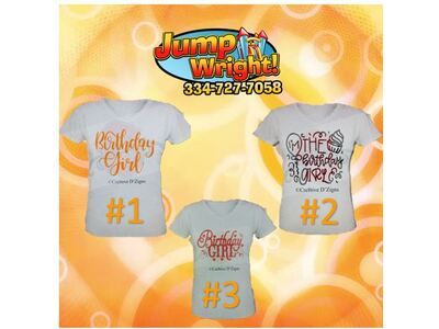 Youth Birthday TShirt Add-On