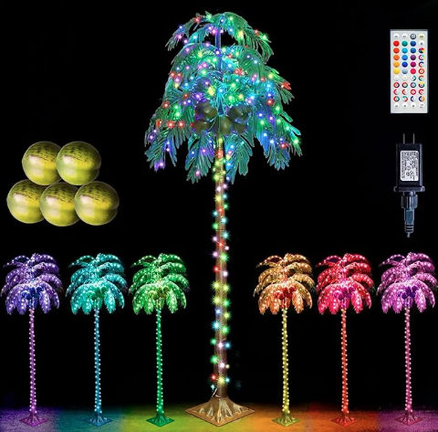 Faux Palm Tree with Lights in Port Saint Lucie