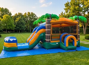 Tropical Combo Bounce House