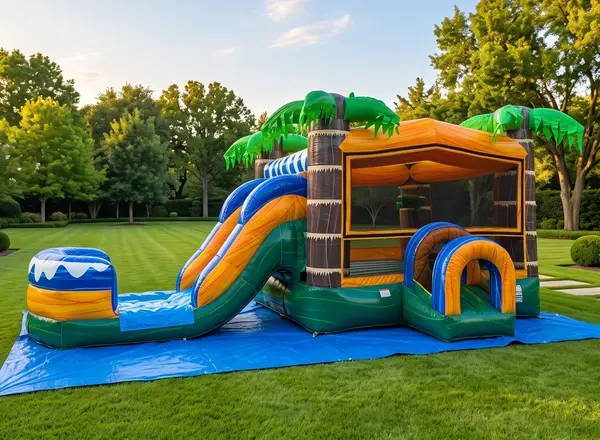 Tropical Combo Bounce House (DRY/WET)