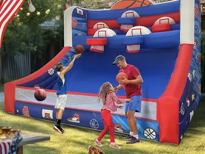 Giant Inflatable Basketball Challenge in Tensaw
