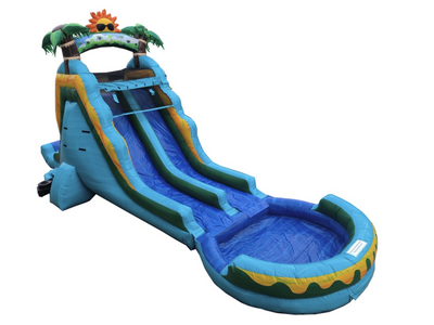 18ft double lane sun water slide 