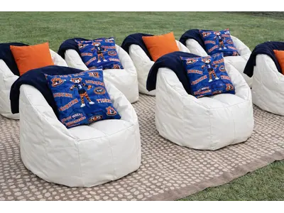 White Bean Bag Chair in Greenville