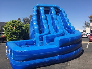 22ft Blue Crush Water Slide (Double Lane)