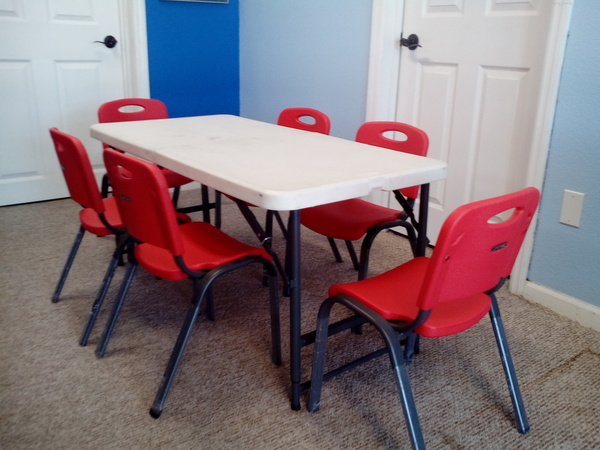 RED Kids Table & Chairs